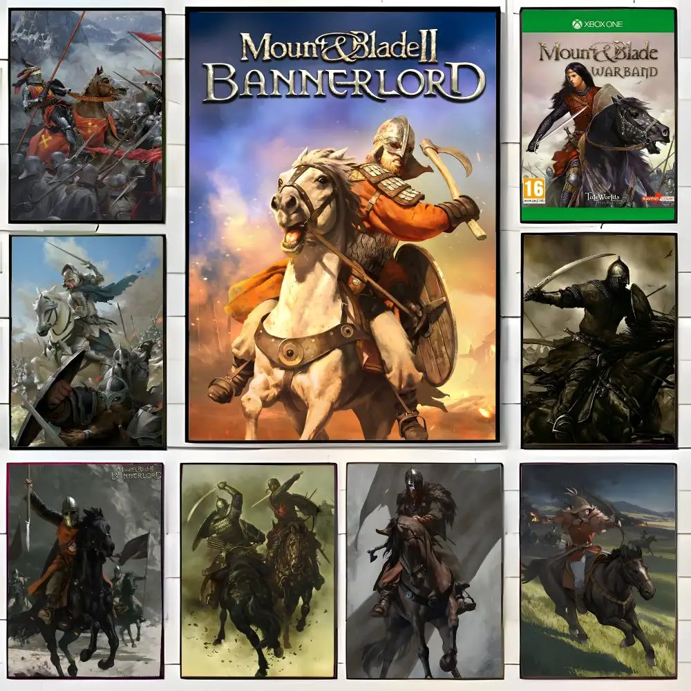 game strategy MMount & Blade Poster Wall Art Print Decorative Mural Home Decor Gift Unframed