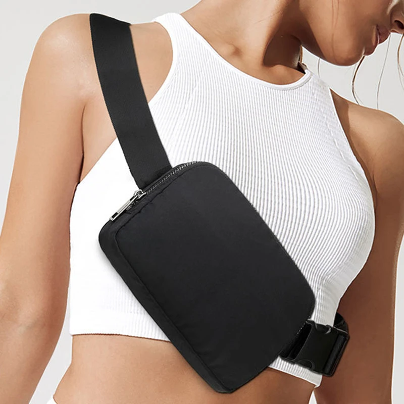 

Women Waist Bag Fanny Pack Zipper Chest Bag Outdoor Sports Crossbody Bag Casual Travel Belt Bag Pocket Money Pouch Bags