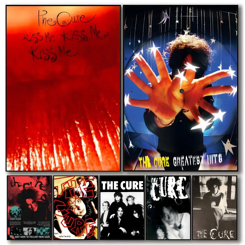 Rock Band T-the Cure Poster Trendy Aesthetic Wall Art Poster for Dorm Room Bedroom Decor