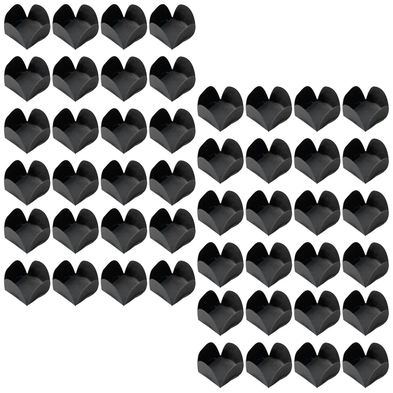 

200pcs Chocolate Paper Trays Food-Grade Candy Cups For Baking Dessert Wrapping Party Wedding Favor Black Truffle Packaging