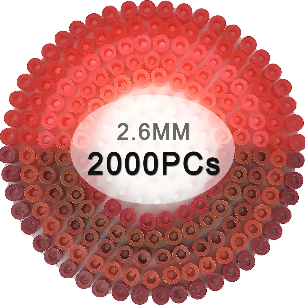 2.6mm Mini Beads 2000PCS Pixel Art Red Colors Fuse Beads for Kids Gift Hama Beads Diy Puzzles Iron Beads High Quality