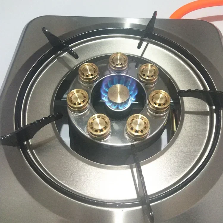 Kompor Gas meja atas, kompor dapur Hob Coktoop Desktop fidget Fire tekanan rendah mengumpulkan api pengaduk tunggal kompor Cooktop