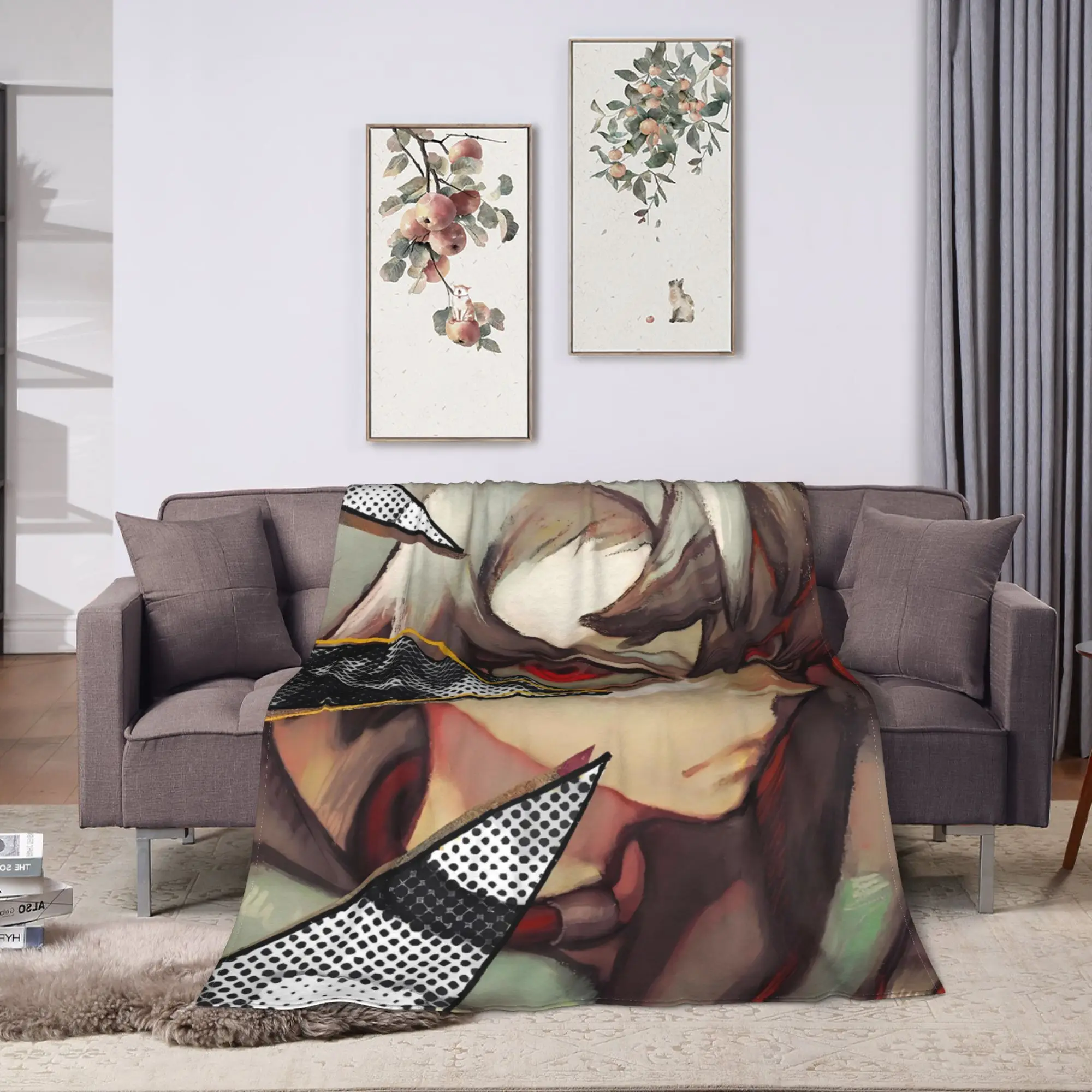 New Funny Gachiakuta Manga Flannel Blanket  Soft Warm Throw Blanket for Home Decor Picnic Fashion Bedspread Sofa Bed Cover