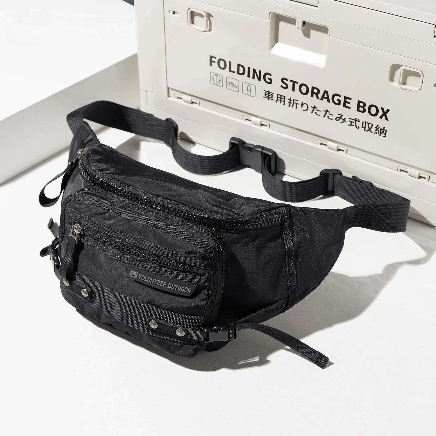 Volunteer Crossbody Sling Backpack Men Outdoor Sports Travel Hiking Running Cycling Chest Bag Daypack Men's Tactical Bag 1842-06