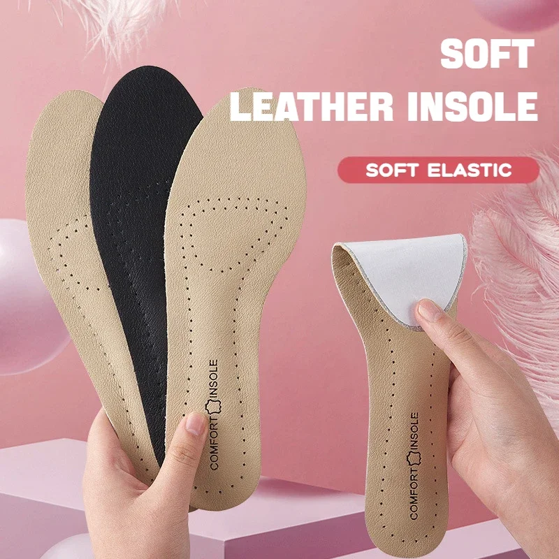 

Leather Women Shoes Insoles Soft Non-slip Shoe Pads Comfort Arch Support Insole for Feet Plantar Fasciitis Relief Shoe Inserts