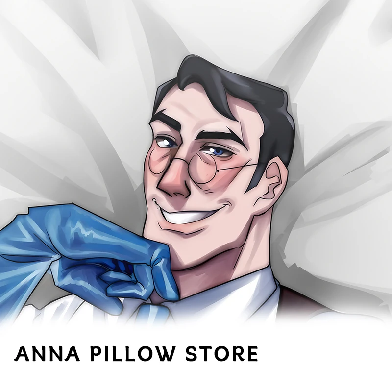 Dakimakura Cover Anime Team Fortress Medic Double-Sided Print Pillowcase Life-Size 2way Body Pillow