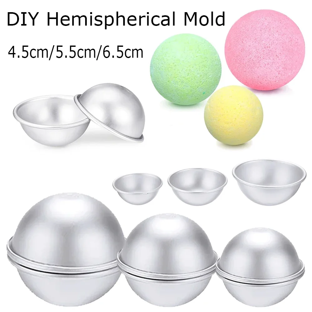 6-24Pcs Sphere Bath Molds, Round Ball Soap Making Kit with 2 Half Spheres, DIY Bath & Body Craft Tool, Home Decor Supplies
