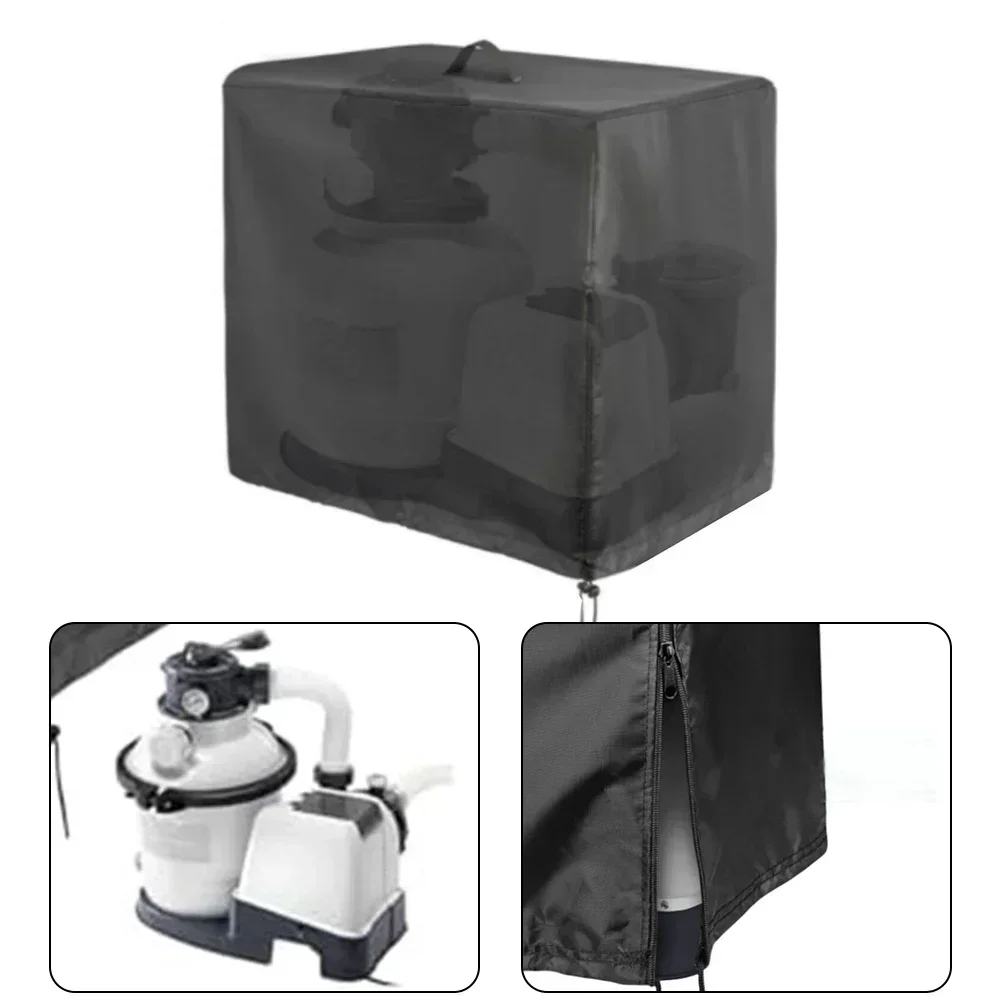 Waterproof Sand Filter Cover Filter Pump Sleeve 55 X 50 X 62 Cm Black Color For Intex For Krystal Clear Pool Pump