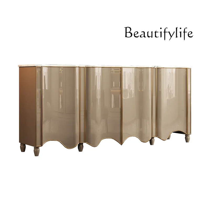 

American shoe cabinet light luxury door cabinet household front door decorative cabinet living room partition bedroom storage