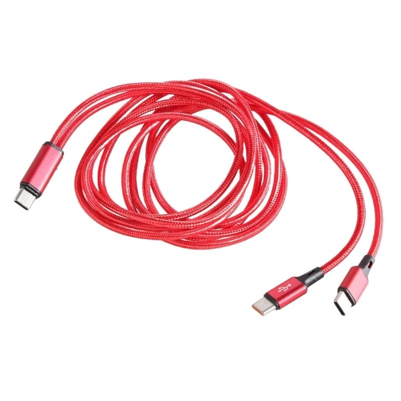 USB C To 2 USB C Male شحن محول الفاصل 2Port كابل لمزامنة البيانات السريعة