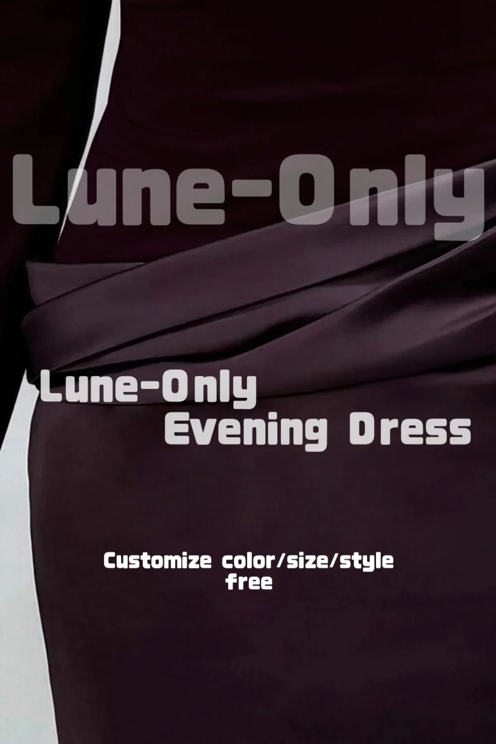 Customized Burgundy Purple Slim Fit Simple Women Evening Dresses Long Sleeve Elegant Party Gown Back Slit Prom Formal Dress