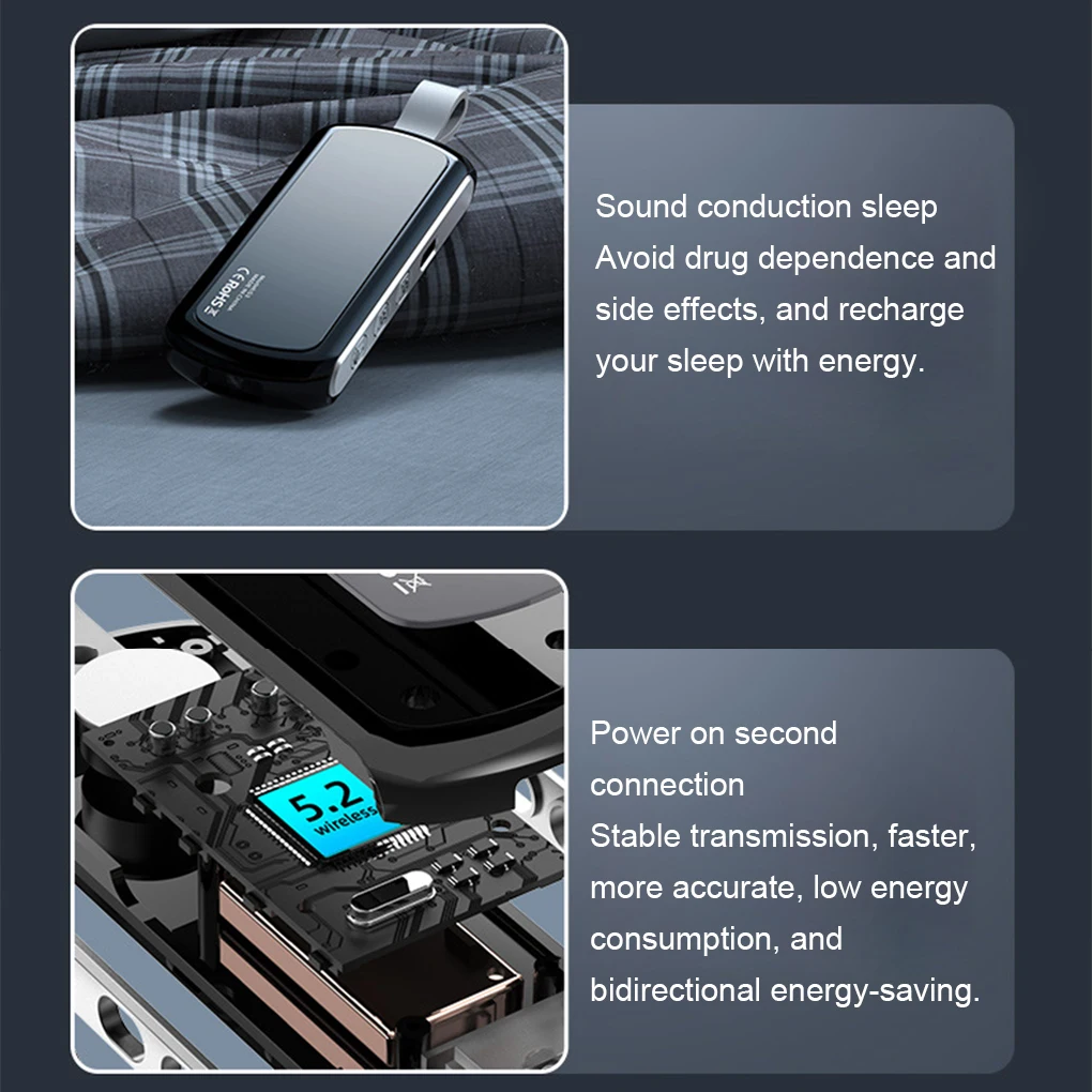 White Mi Wireless Bone Conduction Speaker With LED Flashlight Wear LED Flashlight Bluetooth Speaker black gold