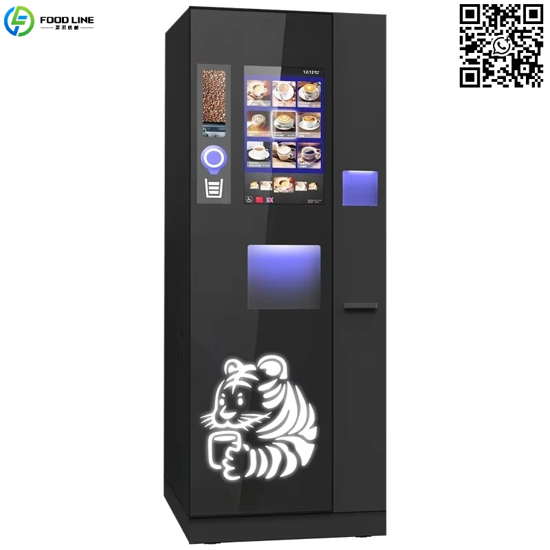 Customized Freshly Grinding Cappuccino Machine Coffee Dispenser Coffe Vending Machine Self Service Cafe
