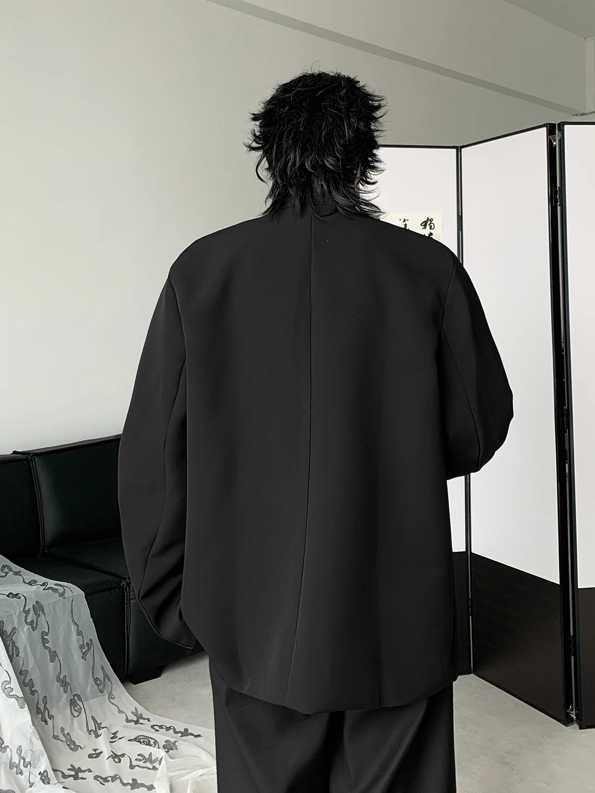 

New Chinese Sle Men's Casual Suit Jaet Loose Fit Spring Autumn Trendy Brand Retro High Sensation Cool Haome Tang Costume