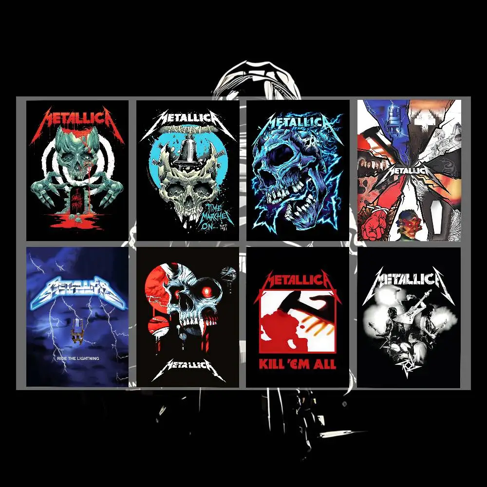 

Набор наклеек HOT Rock Band M-m-METALLICA, высококачественные печатные и вырезанные стикеры, наклейки для мотоциклов