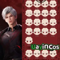 Love and Deepspace Sylus Handmade OB11 Face Shell GSC BJD Doll Accessories Game Props  Anime Figure Game Toy For Kids Gifts