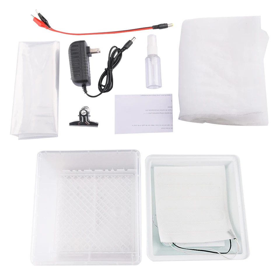 Inkubatoren zum Ausbrüten von Eiern, Eier-Inkubator mit Eierleuchter, automatischem Eierwender und Feuchtigkeitsmonitor, Inkubator für Hühner-, Enten-, Gänse- und Wachteleier