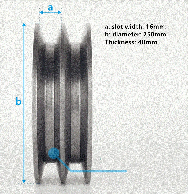 Imagem -04 - Triangular Belt Roda tipo b Duplo Sulco Diâmetro Externo 250 mm Ferro Fundido Disco Motor Acessórios B2250