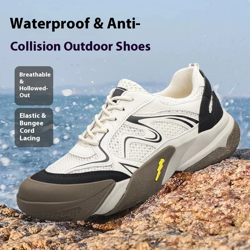 

2025 Autumn New Men'S Casual Sports Shoes Breathable And Non Slip Outdoor Hiking And Mountaineering Flat Shoes 38-45