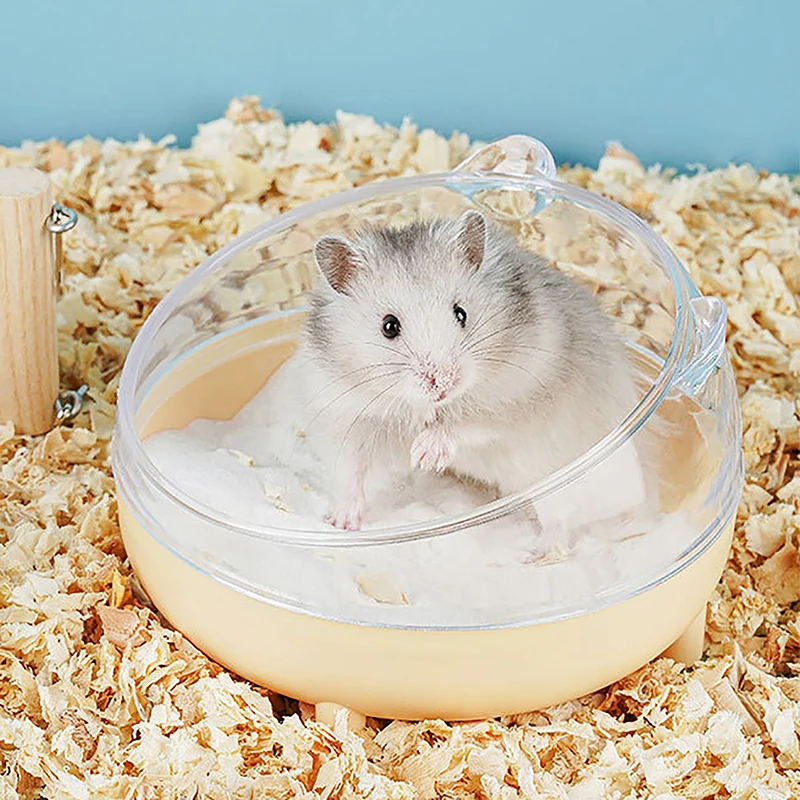 Bassin de sable d'urine entièrement transparent pour hamster HOHouse, salle de bain de sable, maison de jouet, approvisionnement pour petits animaux de compagnie, accessoires