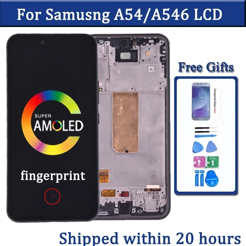 6.4\'\' Super AMOLED For Samsung A54 5G LCD A546U A546B Display Touch Screen Digitizer For Samsung A546 LCD Screen