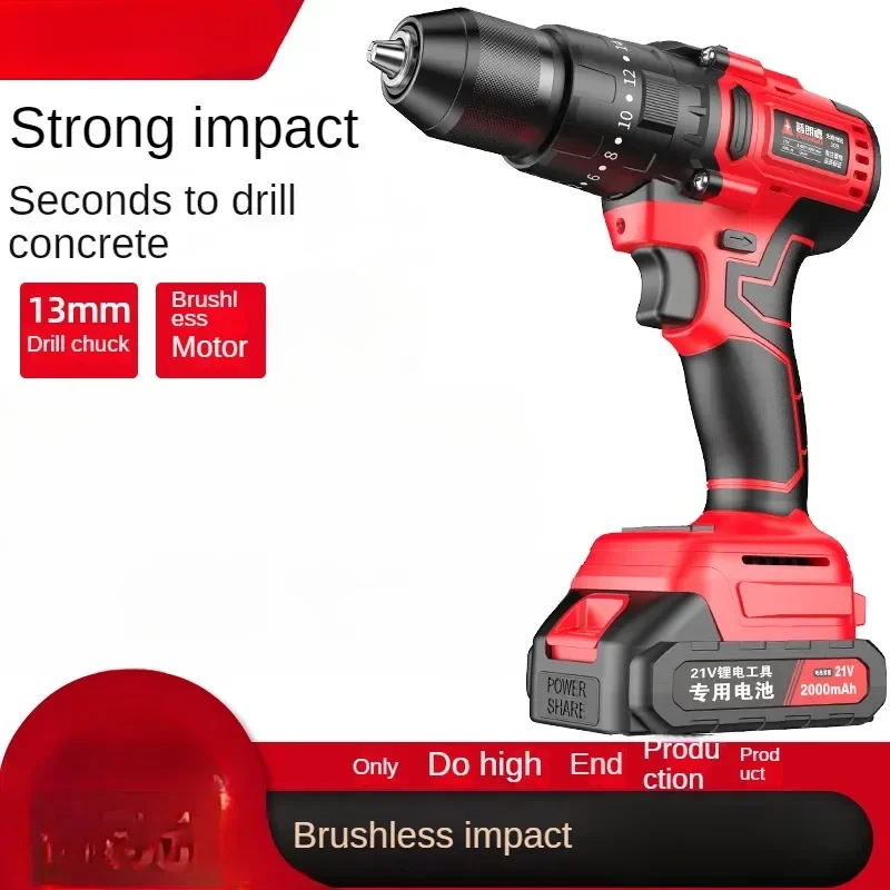 Electric Screwdriver and Impact Drill with Lithium Ion Battery for Home Improvement and DIY Projects