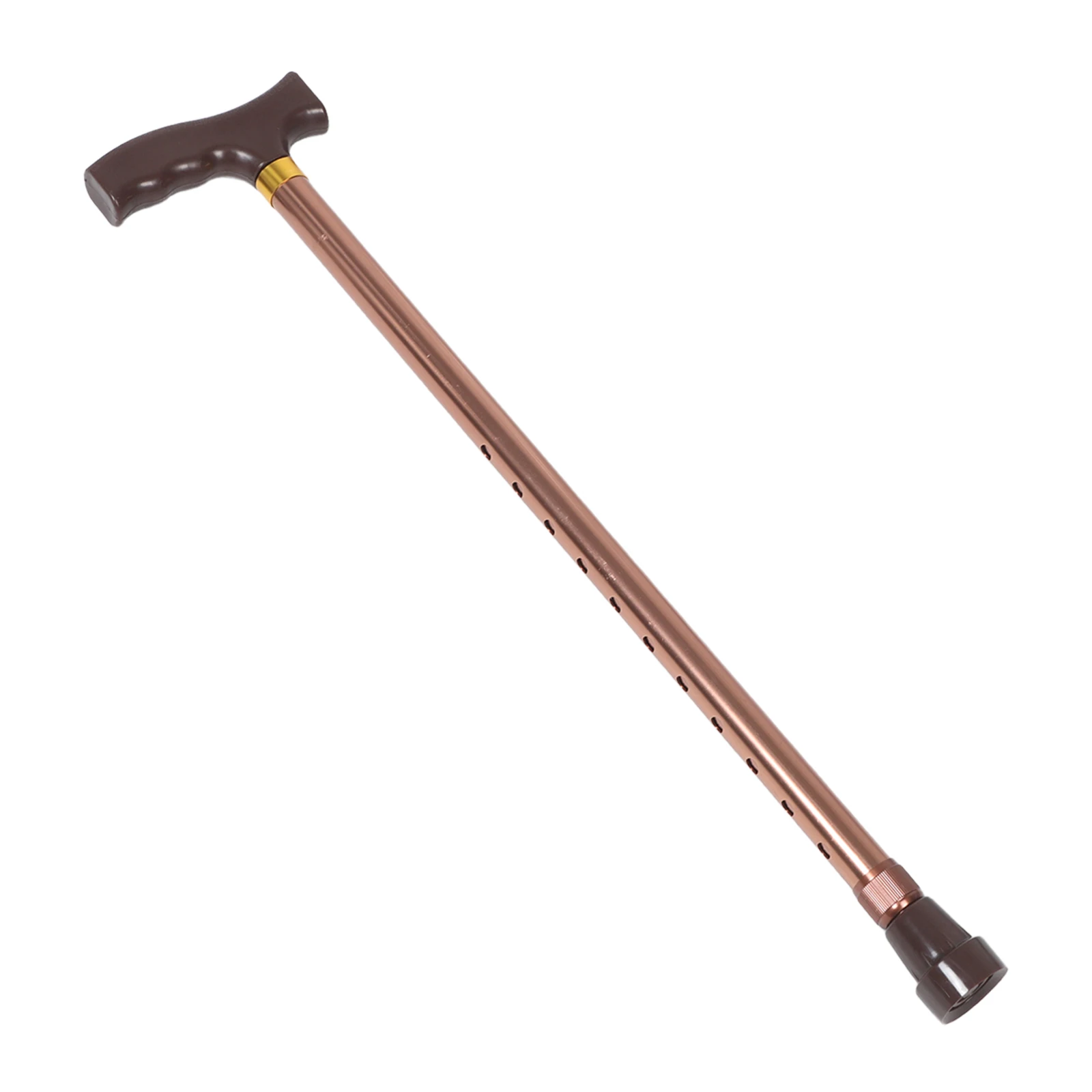 

Aluminum Alloy Adjustable Height Foldable Elderly Support Stick Portable Walking Cane Poles Men Stability Crutches