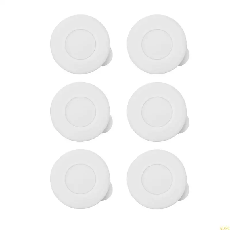 A0NC 6pieces Силиконовый молочный молочный крышка для бутылочных покрытий многоразовый крышка бутылочных покрытий пищевой для и