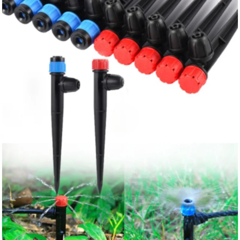 

5/20/50/100Pcs 360° Scattering Sprinkler Watering Dripper Garden Farming Flower Lawn Irrigation Nozzle Locked Connect 1/4 Hose