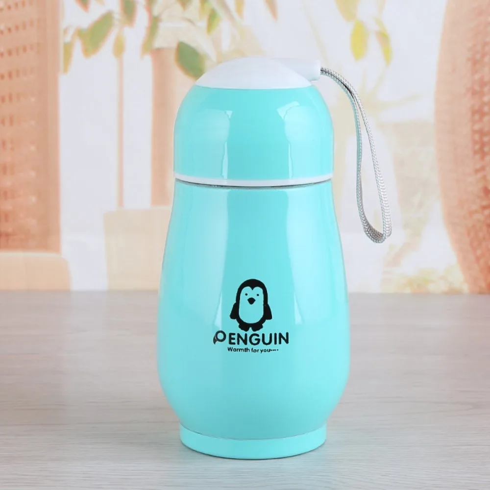 Pocket Cup Roestvrijstalen Mini Pinguïn Thermosbeker 300Ml Draagbare Thermosfles Waterfles Isolatie Thermoskan Cadeau