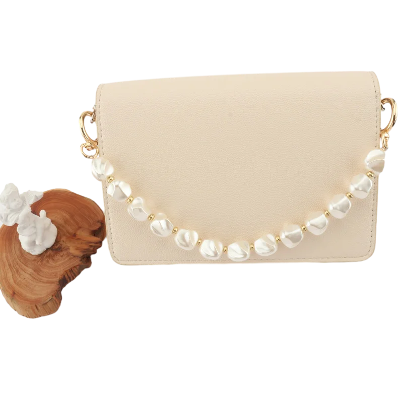 DIY Round Large Faux Pearl Beads Replacement Chain Strap Jewellery Accessory Kit Short Chain Tote Long Tote Shoulder Strap