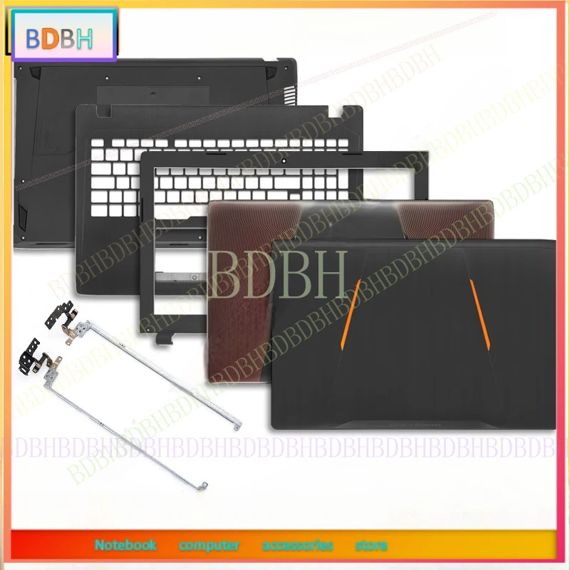 NEW For ASUS GL553 GL553V GL553VD FX553 ZX553 FZ53 FX53 KX53 Laptop LCD Back Cover Front Bezel Palmrest Bottom Case hinge