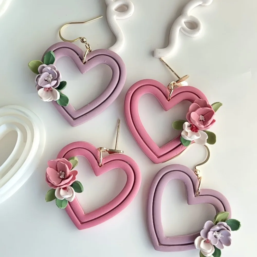 3Pcs Love Balloon Heart Polymer Clay Cutters Set Valentine's Day Clay Molds for DIY Earrings Jewelry Making Craft Tools for Clay - view 3