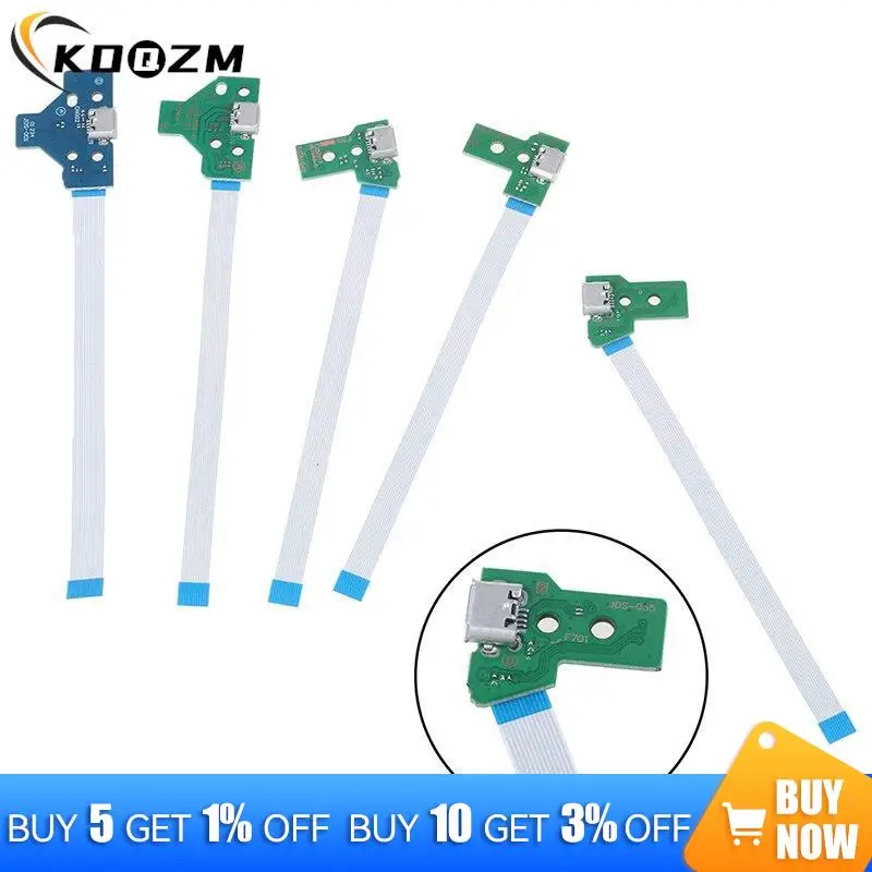 1pc USB Charging Port Socket Circuit Board For 12Pin JDS 011 030 040 055 14Pin 001 Connector For PS4 Controller