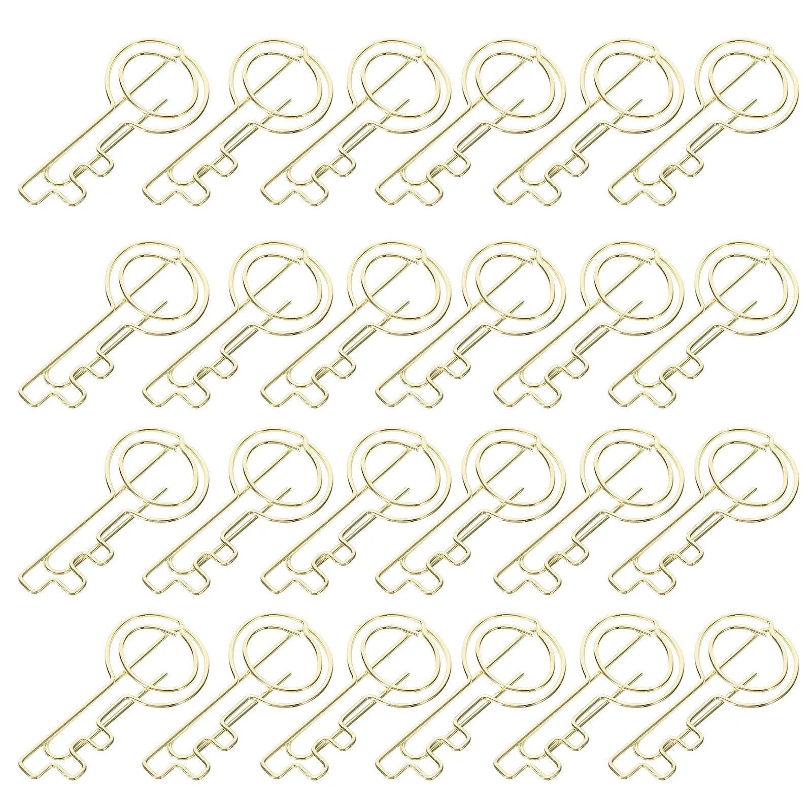 

30 шт. металлических скрепок для бумаги в форме ключа, с сильным зажимом, маленькие универсальные зажимы для офисных документов, домашней работы, студенческого стола