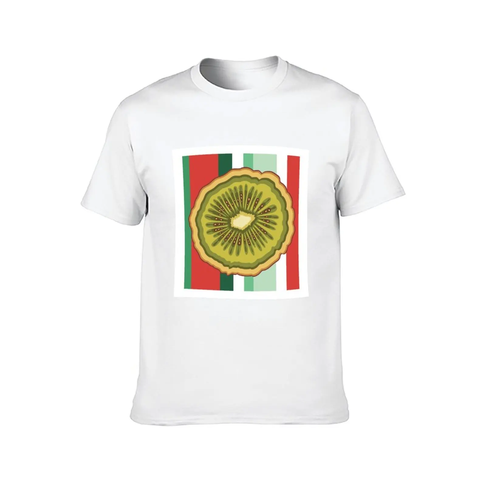 تي شيرت Project A Fruit Series-Kiwi تي شيرت رجالي برسوم جرافيك تي شيرت رجالي قطن عالي الجودة