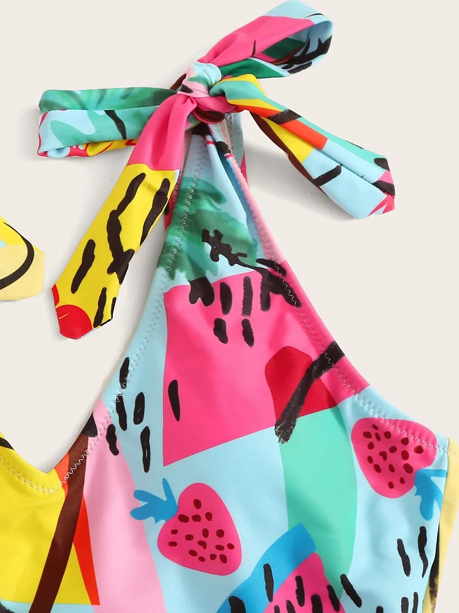 Bañador Sexy con nudo y hombros descubiertos para mujer, traje de baño de una pieza para mujer, traje de baño 2023, ropa de playa para mujer, Monokini