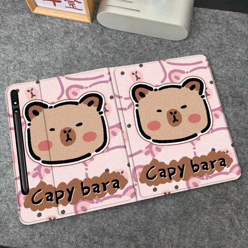 

Cartoon Capibala Anime Tablet Case For Samsung Galaxy Tab S6 S7 S8 S9 S10 Lite FE 10.4 11 Inch