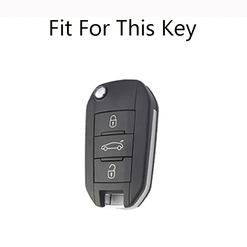 Zinc Alloy Car Flip Key Case Cover Shell For Peugeot 208 3008 308 508 408 2008 307 4008 For Citroen C4 C3 C6 CACTUS C8 Keyless