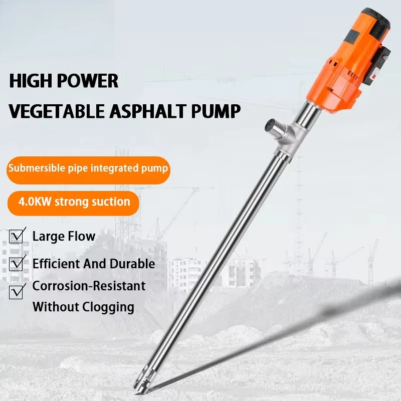 4000W Portable Asphalt and Jujube Mud Pump High Viscosity 220V Electric Pump for Wastewater Treatment