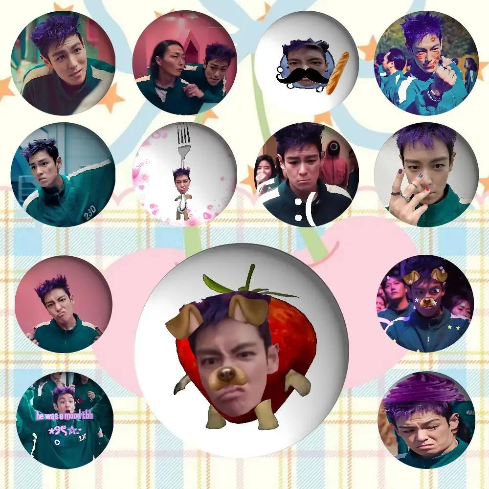 Singer T.O.P For Clothes Anime Enamel Pin Cute Things Cartoon Cosplay Badges On Backpack Brooch Art Gifts