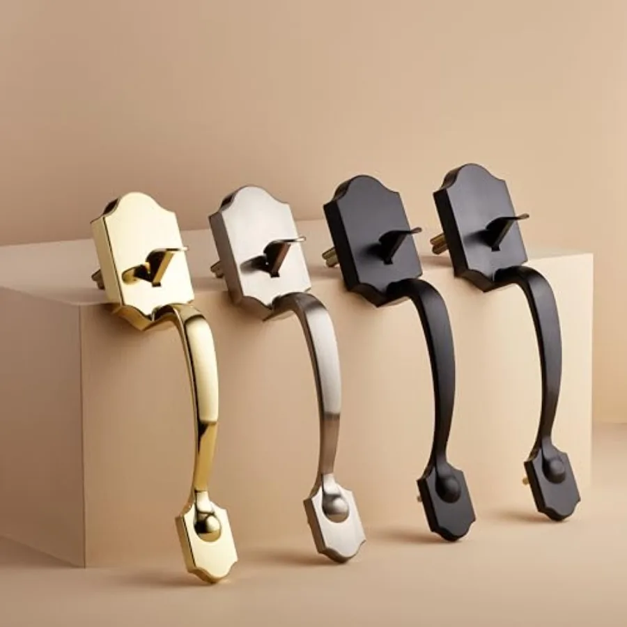 Installed door handle set