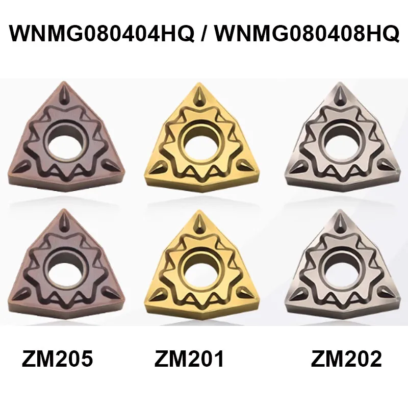 

10PCS Carbide Insert WNMG080404HQ WNMG080408HQ indexable CNC External Turning Tools Carbide Insert Lathe Cutter Cutting Tools
