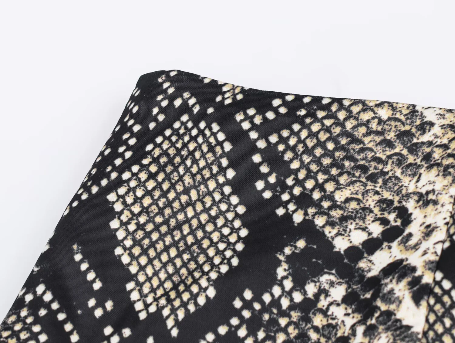 Europese en Amerikaanse stijl buitenlandse handel dameskleding nieuwe 2025, mode dierenprint zijde satijn textuur MIDI rok