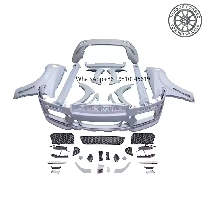 Kit de Carrocería YICKU de Alta Calidad, 26 Estilos, para BMW X6 E71, Actualización Estilo HM, Parachoques Delantero, Faldones Laterales, Rejilla, Material PP, Kit de Carrocería X6