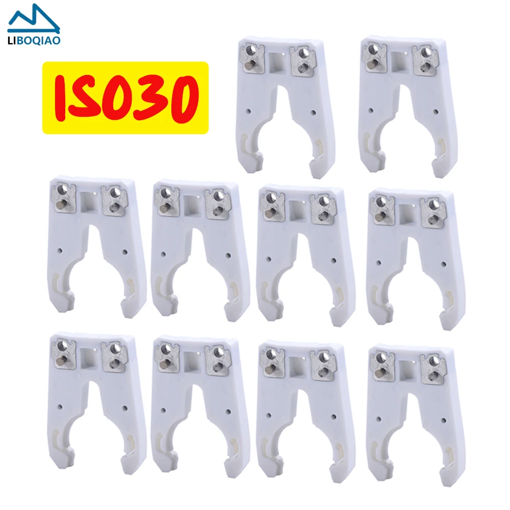 10PCS CNC Tool Holder Clamp ISO30 CNC Bit Holder Automatic Tool Holder Clip CNC Accessories Clamp Woodworking Tools