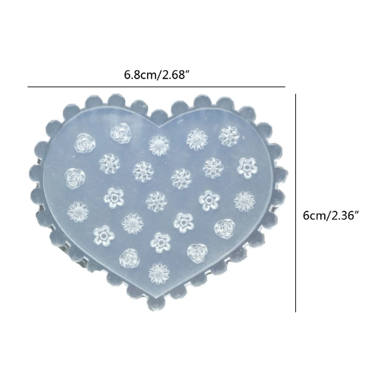 Moule Sculpture d'ongles en Silicone souple, pochoirs d'estampage, en Relief 3D, outil manucure décoration, à