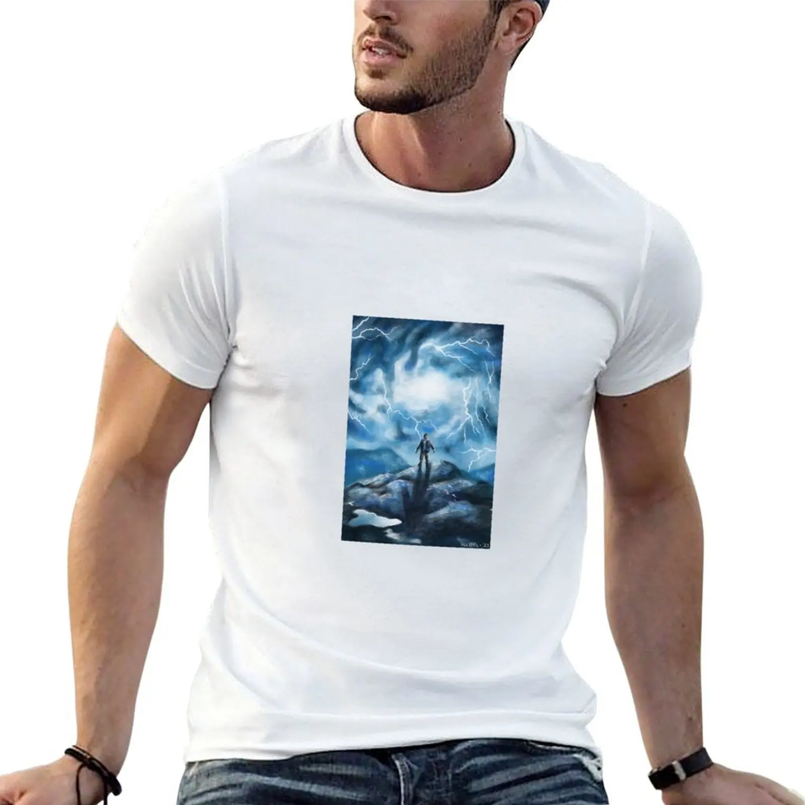 

Ragnarok Netflix Watercolor T-Shirt cotton t shirts man 100% t shirt man luxury man t shirt designer T-Shirt