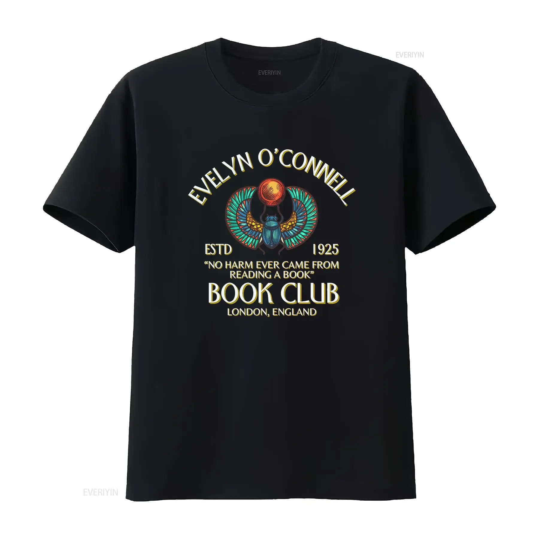 The Mummy 1999 T Shirt Evelyn O'Connell vintage Washed Stylish Versatile Stretched Casual fashion graphic Top For Everyday Wear