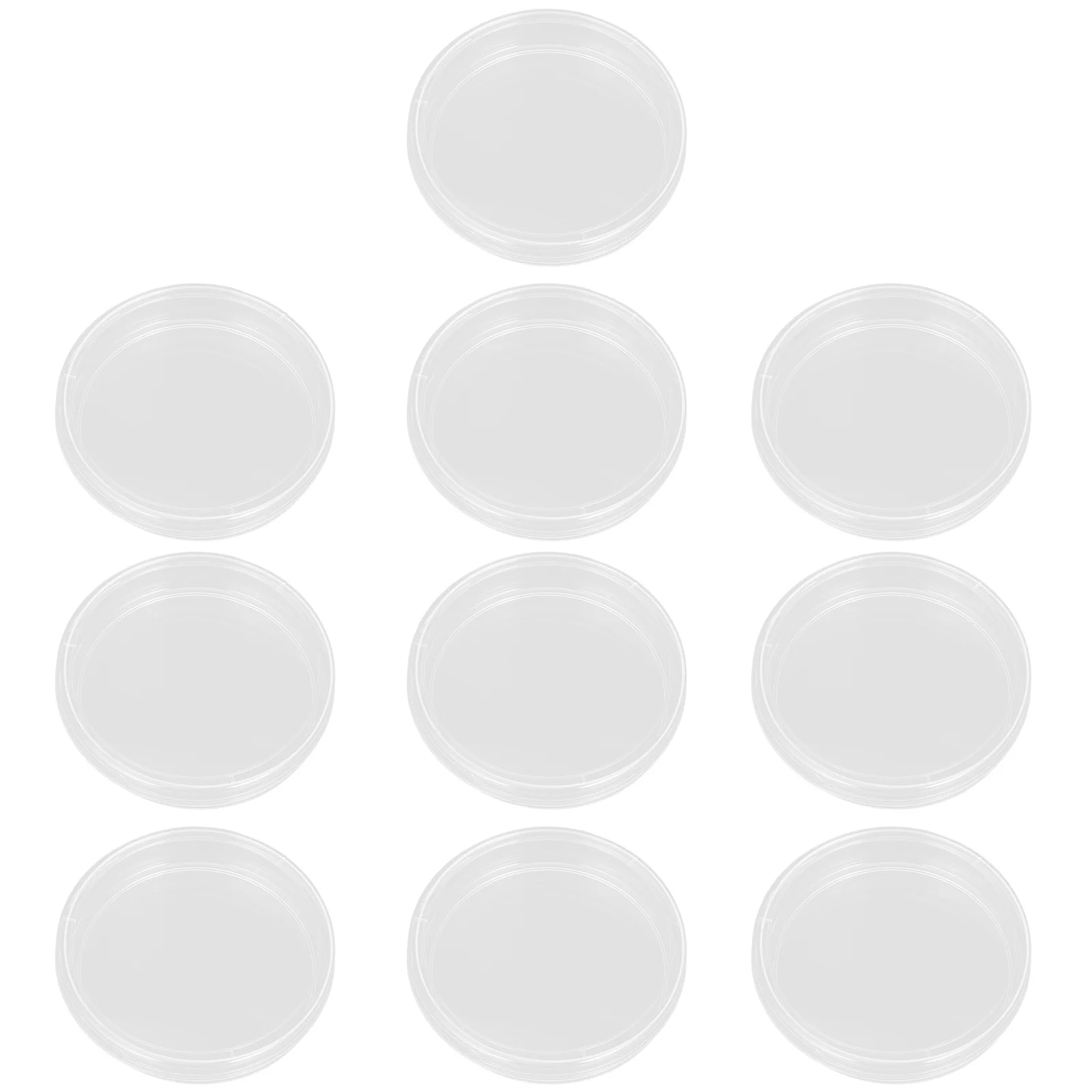 

10Pcs Plastic Petri Dishes Lab Use Cell Culture Plates Science Experiment Dishes Laboratory Petri Holder Lids Included